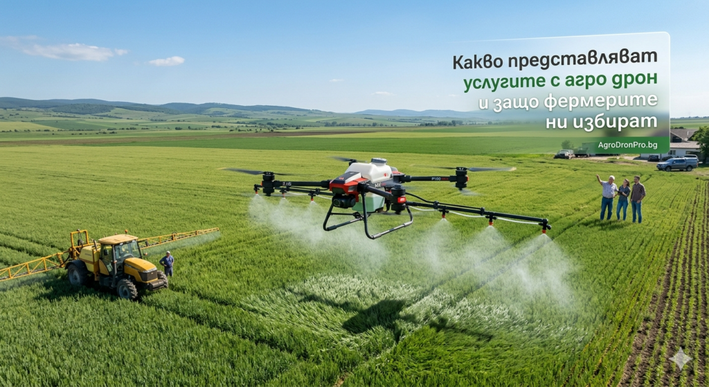 Какво представляват услугите с агро дрон и защо фермерите ни избират